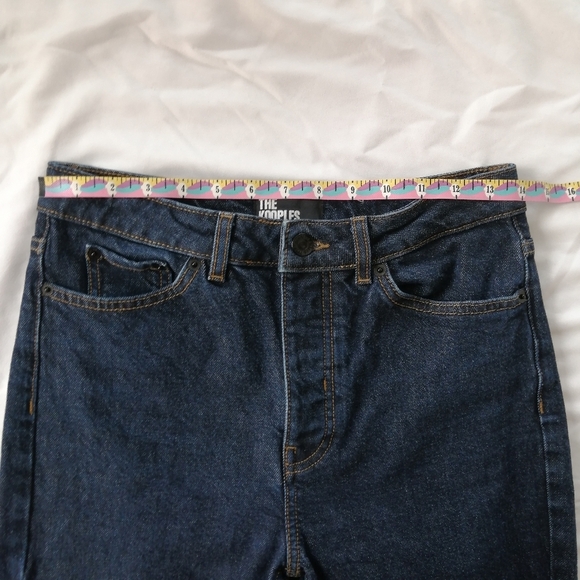 The Kooples Slim Fit Straight Leg Jeans High Rise Dark Wash 27 - Picture 7 of 16